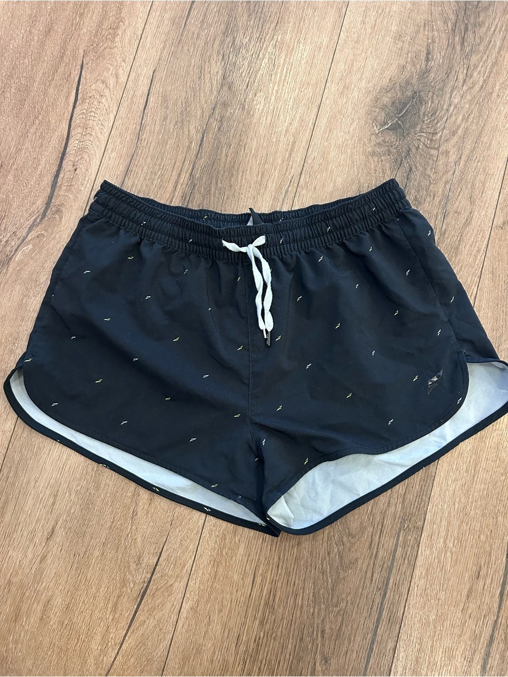 Flag nor fail Black Athletic Shorts with Drawstring